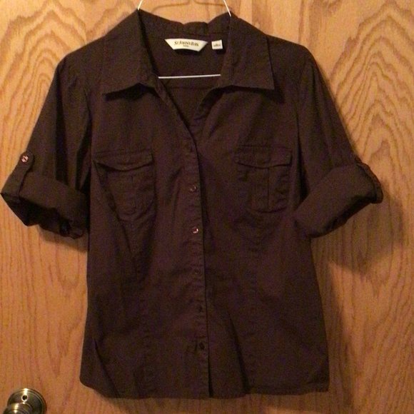 St. John's Bay - Dark brown blouse - Picture 5 of 9